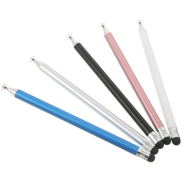 FESTFENDS 5Pcs Portable Stylus Pen for Touch Screen Devices Assorted Colors High Sensitivity with Comfortable Grip