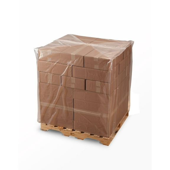 53 X 42 X 78" 2 Mil Clear Pallet Covers 55/Roll - Laddawn 10525