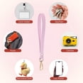 thumbnail image 5 of Uxcell Wristlet Strap [1PCS] - Genuine Leather KeyChain Hand Strap - [Pink-Gpld-8.27In] Replacement Wrist Strap, 5 of 7