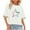 White-18, variant on perfectbot Women's Cotton Star Print Crew Neck T-Shirt - Summer Half-Sleeve Relaxed Fit Casual Fashion Top (S-3XL)