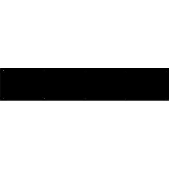 BRASS Accents A09-P0830-622ADH 8 in. x 30 in. Kick Plate Weathered Flat Black Adhesive Mount