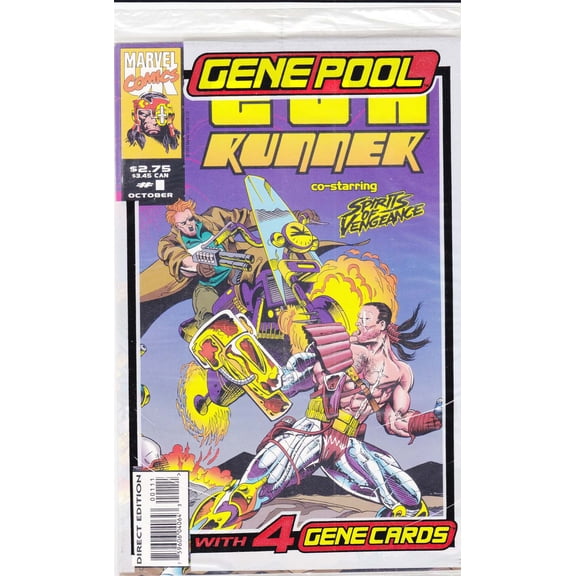 Gun Runner #1 (with card) VF ; Marvel UK Comic Book