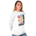 thumbnail image 4 of Retro PACMAN Arcade Game Characters Long Sleeve TShirt Men Women Brisco Brands X, 4 of 6