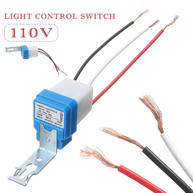 AC 110V 10A 5060Hz Automatic On Off Street Light Switch Photo Control