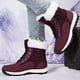 thumbnail image 5 of Botines Botas Nieve Mujer Cálido Forro Piel Invierno Antideslizante para Exteriores, 5 of 8