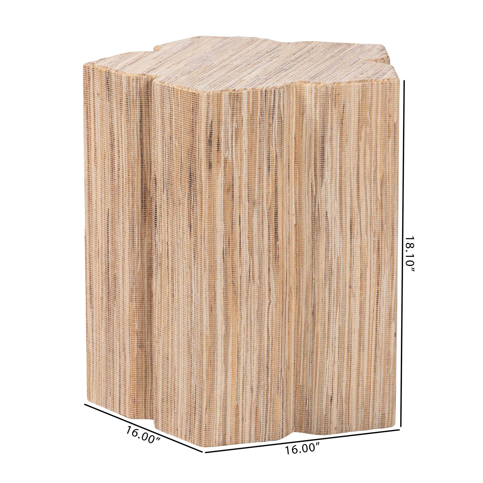 bali & pari Janeth Boho End Table, Natural