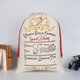 thumbnail image 1 of D2379 Gran oferta bolsa de lona con cordón grande con estampado de renos sacos de Papá Noel bolsas de regalo de Navidad, 1 of 4