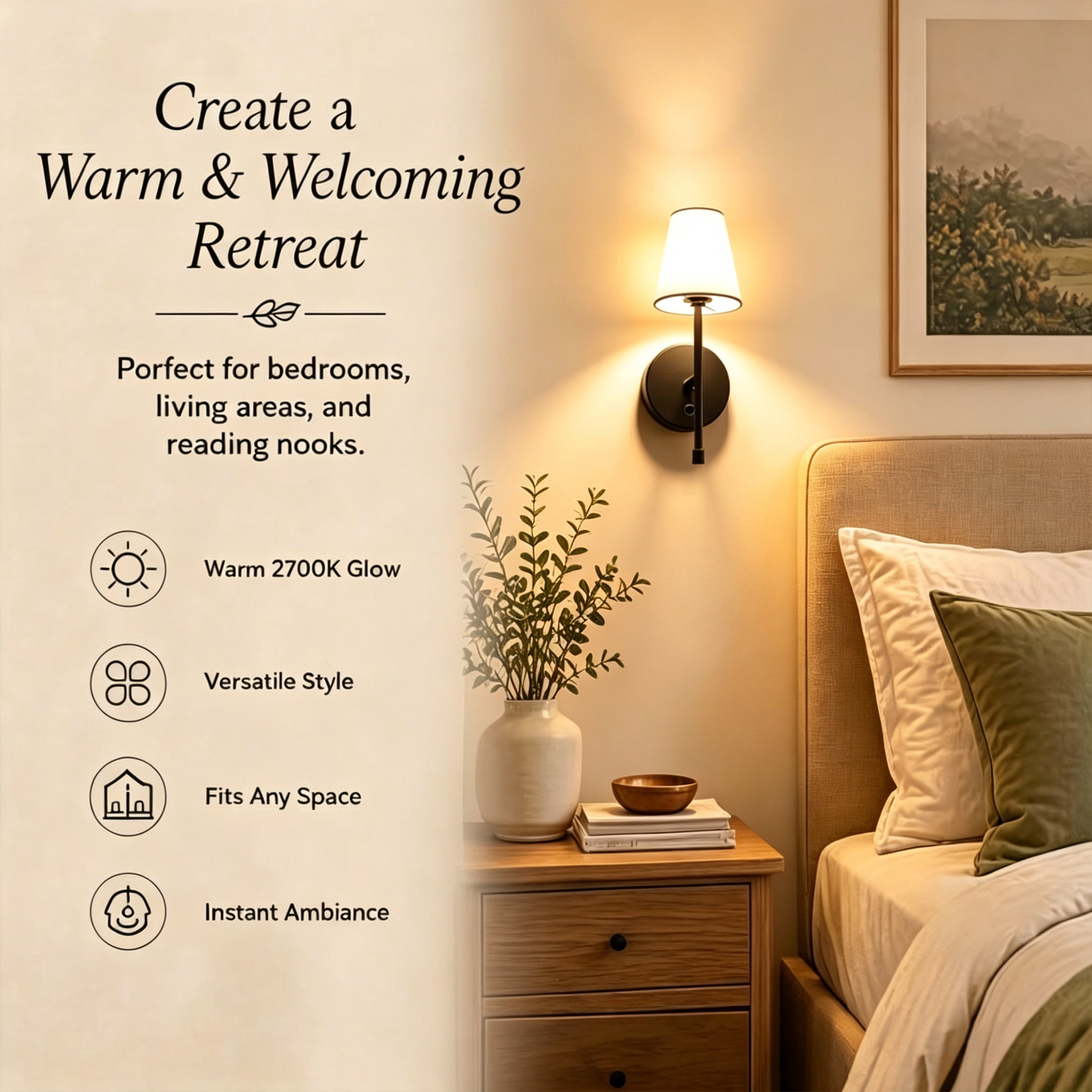 BHG rechargeable Wall Light