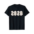 thumbnail image 3 of Men's 2026 New Year T-Shirt- Heavyweight Casual Street Style with-2026 Number Print(Black/White)- Minimalist Beige Cube Design Round Neck Short Sleeve Shirt Sui Cool 2026 Men's T-shirt Men's 2026, 3 of 5