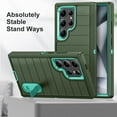 thumbnail image 6 of Dteck for Samsung Galaxy S24 Ultra Case with Invisible Kickstand, 10FT Military Protection S24 Ultra Case, Heavy Duty Shockproof S24 Ultra Phone Case Non-Slip Slim Case,Green, 6 of 7