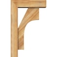 thumbnail image 3 of Ekena Millwork 6"W x 20"D x 32"H Westlake Block Rough Sawn Bracket w/ Offset Brace, Western Red Cedar, 3 of 25