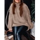 thumbnail image 3 of Suéter PRETTYGARDEN 2025 Otoño Cuello Alto Tejido Grueso Caqui S, 3 of 8