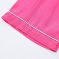thumbnail image 7 of Little Girl Imitate Silk Pajamas Set,Short Sleeve Tops+Pants Sleepwear Suit,5-14Y, 7 of 7