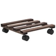 thumbnail image 2 of vidaXL Plant Roller Brown Cedar Wood Compact Rotatable Plant Roller, 2 of 3
