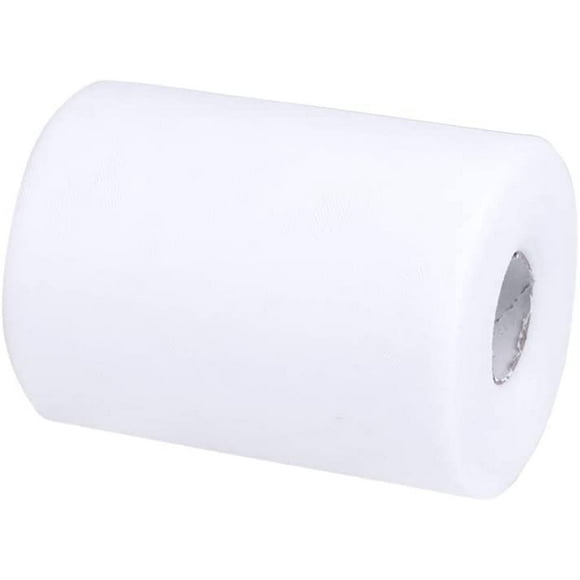 Rouleau de Tissu de Tulle, Tissu de Filet Blanc 6x100YD pour l'Utilisation de Décoration de Décoration de Banquet de Fête d'Anniversaire de Mariage Bricolage