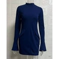 thumbnail image 4 of ZANKLEY Women's Fall Long Sleeve Mock Neck Dress Basic Party Club Bodycon Mini Dresses, 4 of 9