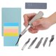 thumbnail image 3 of Juego de grabado de sellos de goma, tabla de cortar A5, cuchillo para trinchar, Kit de cuchillas y sellos de goma, 3 of 8