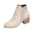 thumbnail image 3 of EKVAHL Ankle Booties for Women Cutout Casual Low Heeled Ankle Boots Comfortable Chunky Heel Dressy Booties Side Zipper Elegant Walking Short Boots, 3 of 5