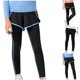 thumbnail image 4 of Odeerbi 6-14 Años Niñas Yoga Leggings Con Pantalones Cortos Workout Dance Athletic Sports Pantalones Verano Protección Solar Pantalones Cintura Alta, 4 of 4