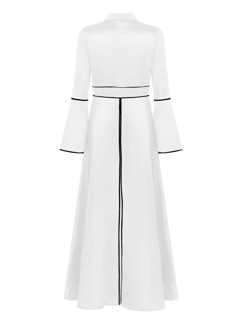 fitted lace wedding dress SHEIN dress Elegant Bohemian Maxi white Dress for Women – Long Sleeve,  Embroidered, V-Neck, White Flowing Dress, white dress, for party, daily  outing, size (L): Buy Online at Best Price in Egypt - main image 1