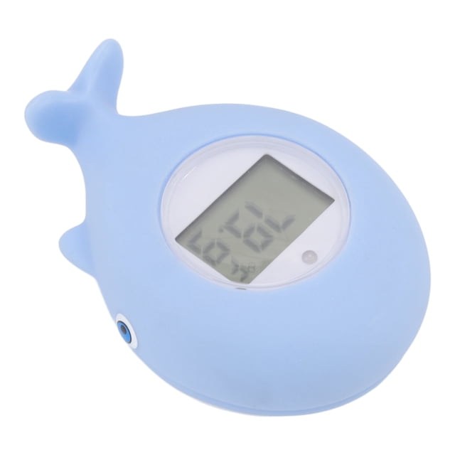 Baby Bath Tub Thermometer Safe Whale Shaped Advanced Sensors Silent Alarms Bath Floating Toy Thermometer LCD Display for Bathroom ANGGREK Otros