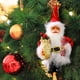 thumbnail image 5 of pstuiky Adornos navideños de Papá Noel con bolsa de regalos para colgar en el árbol de Navidad. Figura decorativa para la mesa del hogar., 5 of 5