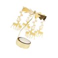 thumbnail image 1 of facefd Christmas Tea Light Rotary Candlesticks Candle Holder Metal Xmas Home Decor Elk, 1 of 9