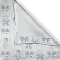 thumbnail image 4 of Ambesonne Bicycle Valance Pack of 2, Dutch Ornament Drawings, 54"X12", White Night Blue, 4 of 5