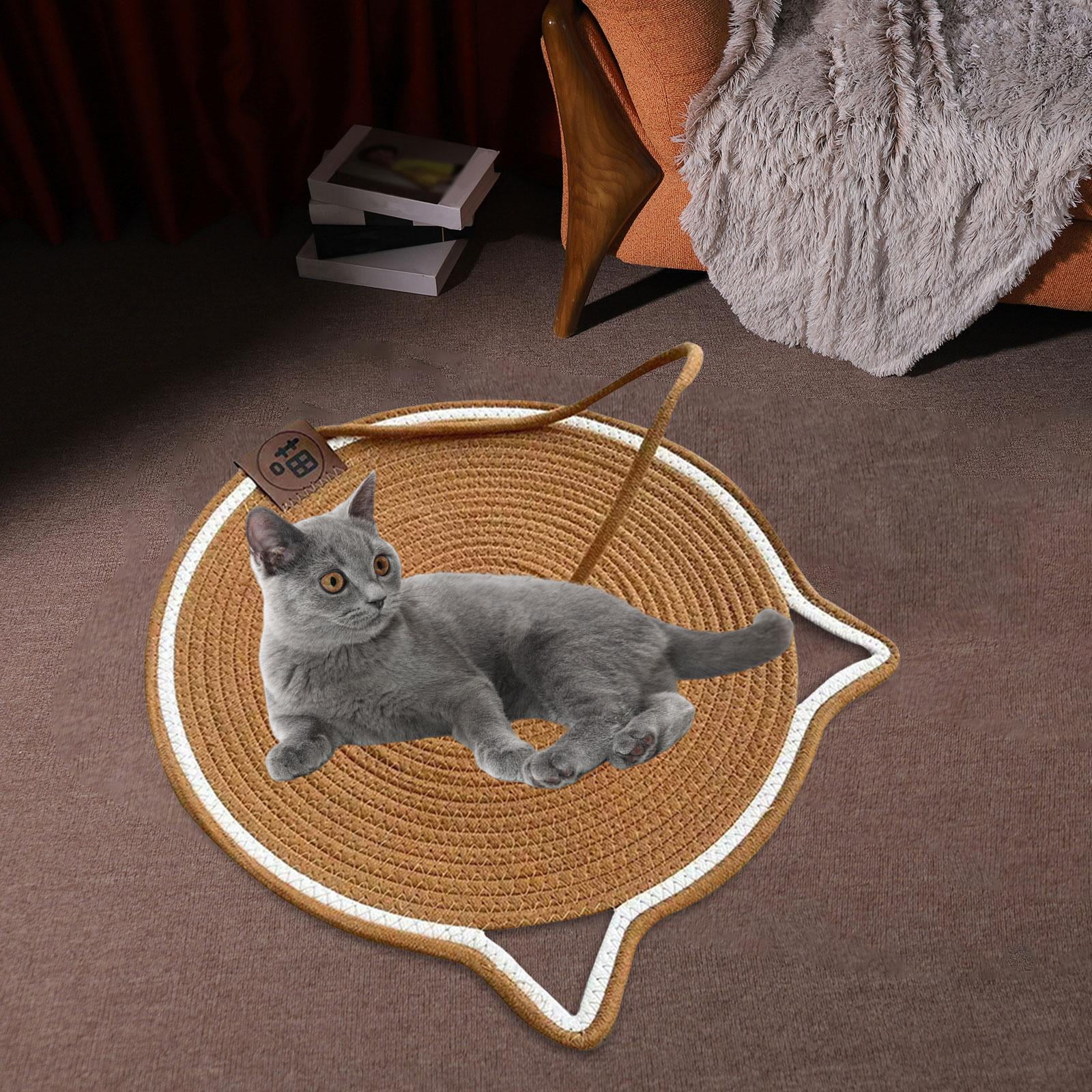 Bvdfgk Cat Scratch Mat Cat Scratch Pad Wear Resistant Furniture Protector Cat Toys Nest Dark Brown