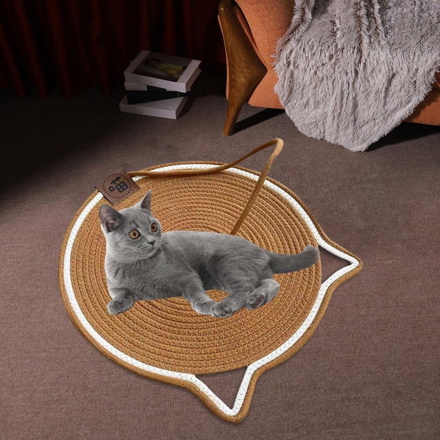 Rascador para gatos Yinane Almohadilla para rascar gatos Marron oscuro