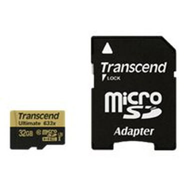 Sanktion Stationær Parasit Transcend High Endurance - Flash memory card (microSDHC to SD adapter  included) - 32 GB - UHS-I U1 / Class10 - SDHC - Walmart.com