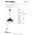 thumbnail image 2 of Millennium Lighting - 1 Light Pendant-51.13 Inches Tall and 17.25 Inches, 2 of 2