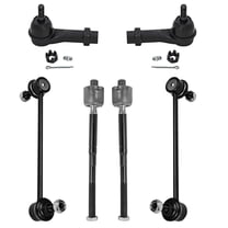 Detroit Axle - 6pc Front Suspension Kit for 2015 2016 2017 2018 2019 2020 Ford Mustang, 2 Sway Bar Links 4 Inner Outer Tie Rod Ends Replacement