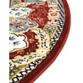 thumbnail image 6 of Unique Loom Narenj Collection Area Rug - Glasgow (5' 3" Round Burgundy/Blue), 6 of 7