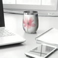 thumbnail image 3 of 12oz Stemless Wine Tumblers Watercolor Floral Pattern Vacuum Insulated Stainless Steel Travel Tumbler Cups Mug with Lid and Straw for Champaign,Cocktail,Beer with Cleaning Brush, 3 of 5