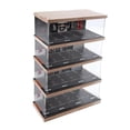 thumbnail image 3 of figatia 1/64 Diecast Car Display Case Desktop Decor, Simulation Parking Lot Display Case 4 tier, 3 of 9