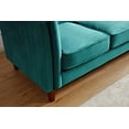 thumbnail image 5 of US Pride Furniture Plainfield Line Tufted Square Design Velvet Loveseat, Green, 5 of 5