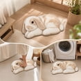 thumbnail image 5 of Cute Rabbit Shaped Area Rug Bunny Floor Mat, Non-Slip Soft Plush Bedroom Bathroom Doormat, Cute Animal Indoor Home Decor Gift, 20 x 30 Inch Decorative Mat, 5 of 6