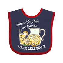 Inktastic When Life Gives You Lemons, Make Lemonade Boys or Girls Baby Bib