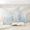 thumbnail image 2 of Outdoor Pillow Covers Pack of 2, Sea Stars Jellyfish Waterproof Throw Pillowcase Cushion Cases, Marine Life on Retro Paper Decorative Pillow Cover for Couch Sofa Home Bed Patio, 2 of 9