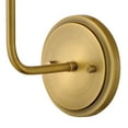 thumbnail image 4 of 4890LDB-OW Hinkley Lighting Clarke - 14W 1 LED Medium Wall Sconce-15.75 Inches Tall and 7.25 Inches Wide-Lacquered Dark Brass Finish, 4 of 10