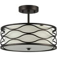 thumbnail image 2 of RADIANCE Goods Transitional 2 Light Rubbed Bronze Semi-Flush Ceiling Fixture 13" Wide, 2 of 2
