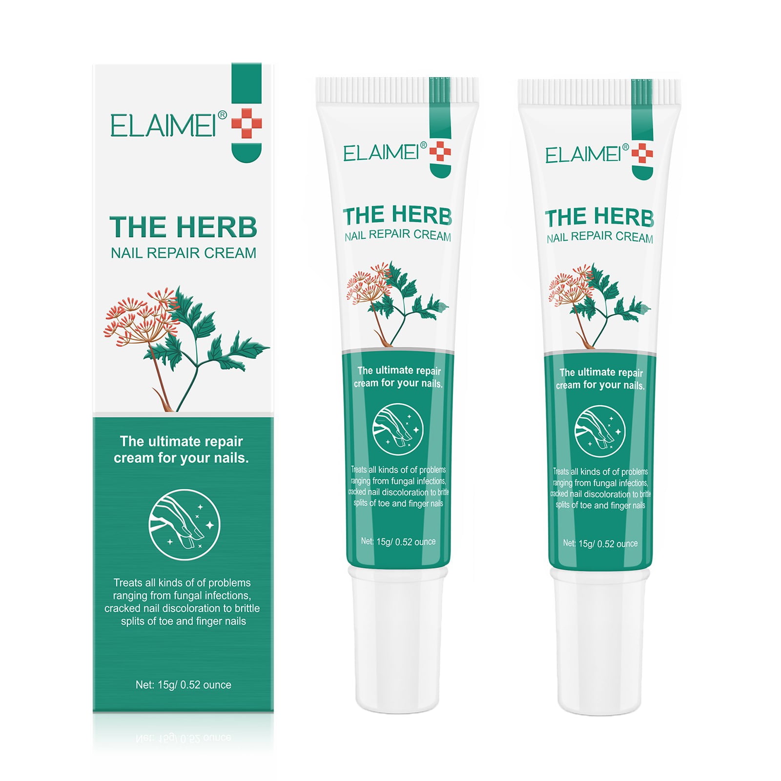 Elaimei the Herb Nail Repair Cream Treats all kinds of of problems cracked nail discoloration to