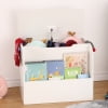 thumbnail image 2 of Kids Toy Box with Front Book Storage Area - Children's Toy Storage Bench - White, 2 of 4