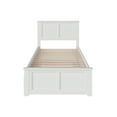 thumbnail image 5 of Madison Twin Extra Long Bed with Matching Footboard and Twin Extra Long Trundle in White, 5 of 6