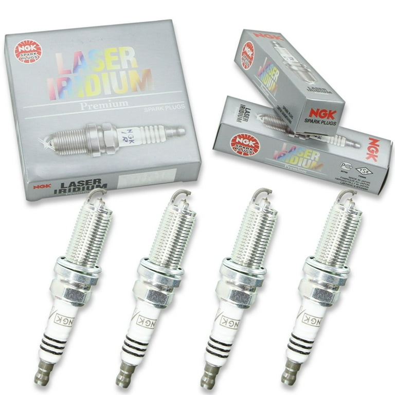 NGK 4 pc Laser Iridium Spark Plugs 6858 Auto Performance Pack for