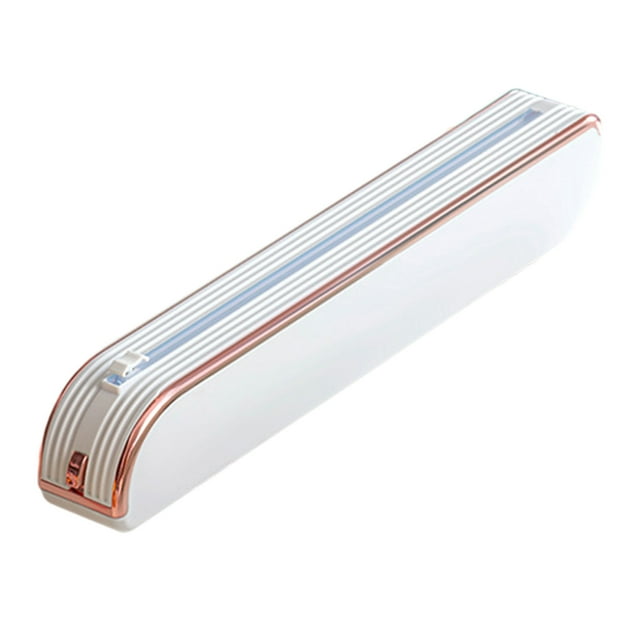 LCXmlly Magnetic Plastic Wrap Holder Plastic Wrap Cutter Space saving Convenient Magnetic Adsorption Plastic Wrap Dispenser for Home Kitchen