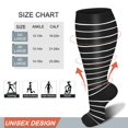 thumbnail image 5 of 3 Pairs Medical Sport Plus Size Compression Socks - 20-30mmhg Graduated Knee-High Support for Men & Women, Ideal for Soccer, Running, and Nurses, 5 of 6