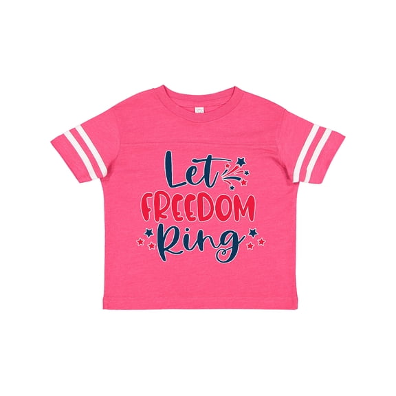 Inktastic 4th of July Let Freedom Ring with Stars Boys or Girls Toddler T-Shirt