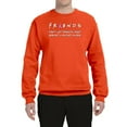 thumbnail image 2 of Donâ€™t Let Friends ALone Awareness Unisex Crewneck Graphic Sweatshirt, Orange, X-Large, 2 of 3